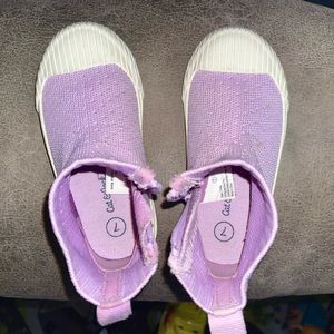 Lilac Cat & Jack toddler sneakers